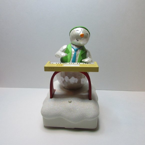Hallmark wireless snowman band keyboard Ken figure Christmas winter decor - Picture 1 of 7
